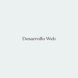 Desarrollo web